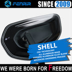 FENRIR E24 Emark CNC alumiiniseos musta moottoripyörän puolipeili Universal Retro pyöreä M10/M8 Adventure Dual Sport Naked Street Cruiser -skootteri