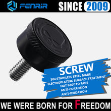 Load image into Gallery viewer, Fenrir Motorcycle Seat Anti Theft Bolt Security Screw Kit 304 Stainless Steel Metal Engraving Skull Horseshoe Motif Compatible with Harley Davidson 1997-Now Sportster Softail Dyna Touring