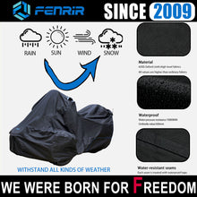 Laden Sie das Bild in den Galerie-Viewer, Fenrir Three Wheel Motorcycle Cover All Season Protection Waterproof Outdoor Storage Antenna Hole Design Quick Release Luggage Design for Can-Am Spyder RT Limited/Sea-to-Sky Spyder F3 Limited/Special Series