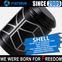 Load image into Gallery viewer, Fenrir Wheel Tire Valve Stem Caps Covers 304 Stainless Steel PVD Surface Treatment Anti-Leakage Design Compatible with American Schrader Valve Motorcycle Car SUV ATV UTV Bicycle