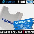 FENRIR Increase 5CM Motorcycle Handlebar Riser Sliver Aluminum Alloy For 22MM Handlebar