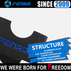 FENRIR Increase 3CM Motorcycle Handlebar Riser Black Aluminum Alloy For 28MM Handlebar