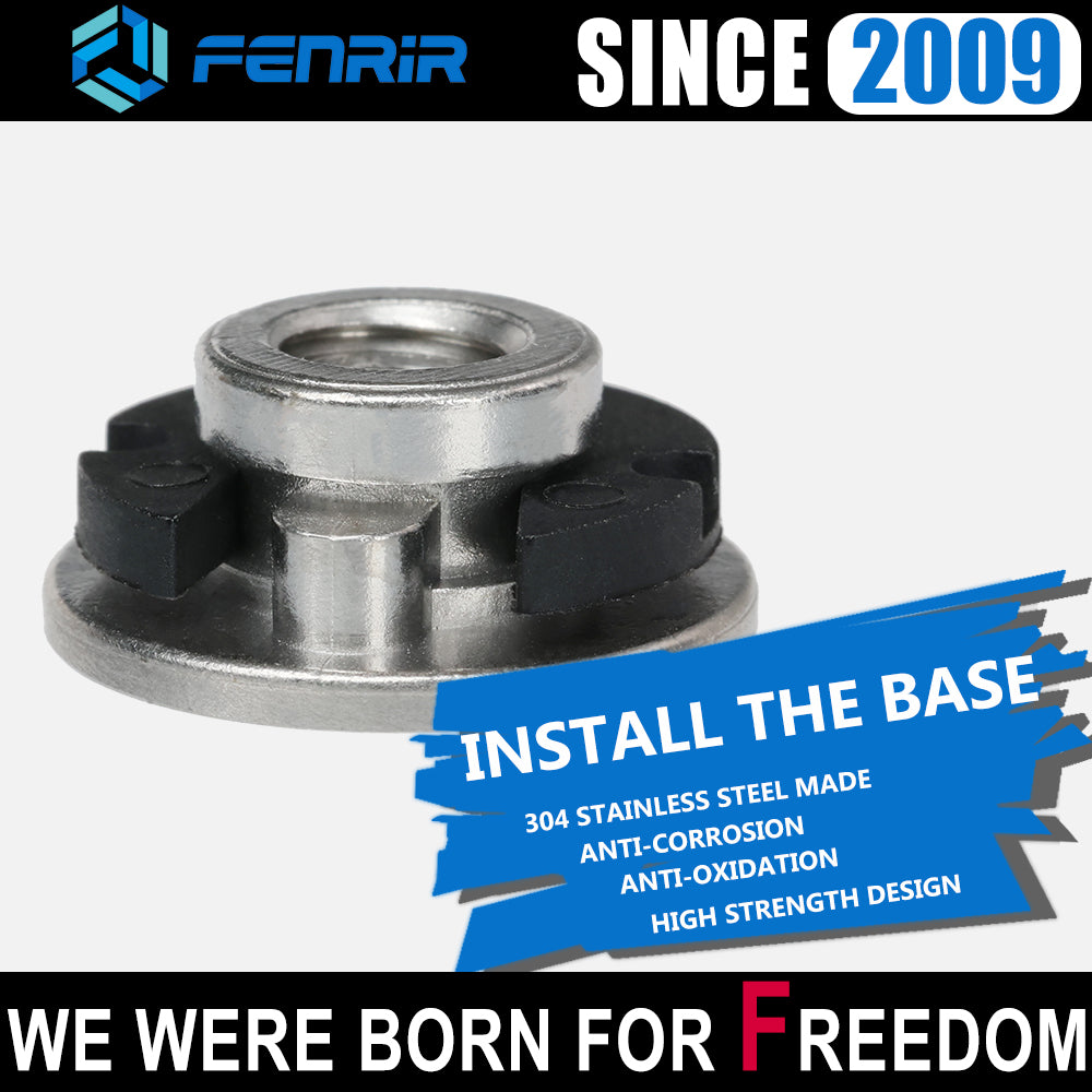 Fenrir Motorcycle Custom Quick Release Seat Bolt Screw Base Kit 304 Stainless Steel Chrome Finish For 1997-now Sportster Dyna Softail Touring CVO