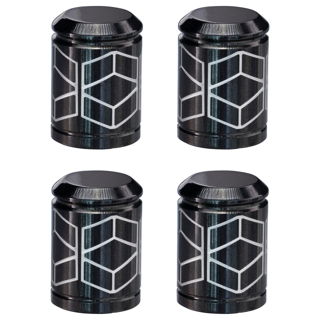 Fenrir Wheel Tire Valve Stem Caps Covers 304 Stainless Steel PVD Surface Treatment Anti-Leakage Design Compatible with American Schrader Valve Motorcycle Car SUV ATV UTV Bicycle