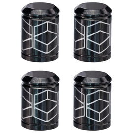 Fenrir Wheel Tire Valve Stem Caps Covers 304 Stainless Steel PVD Surface Treatment Anti-Leakage Design Compatible with American Schrader Valve Motorcycle Car SUV ATV UTV Bicycle