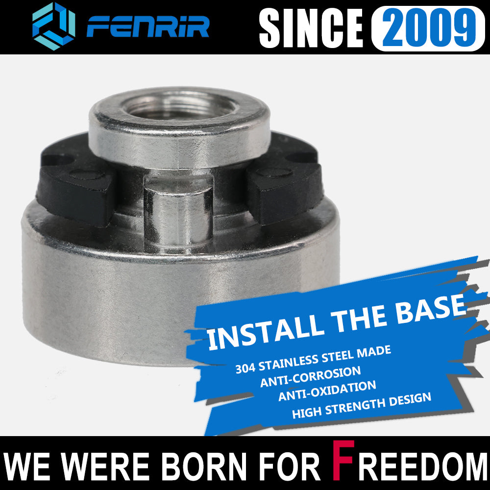 Fenrir Motorrad-Schnellspanner-Sitzbolzen-Schraubensockel-Kit, 304 Edelstahl, schwarzes Finish, für Sportster Dyna Softail Touring CVO ab 1997 