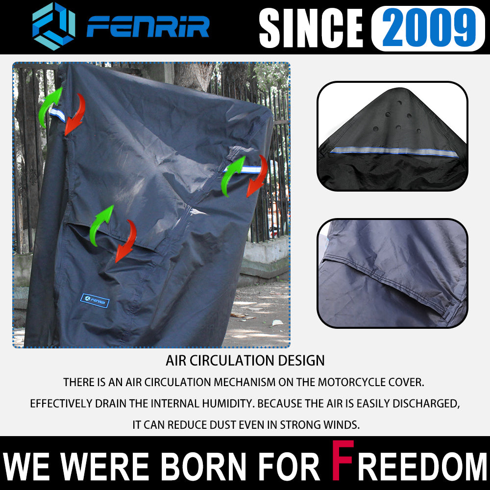 Fenrir Minimoto Motorcycle Cover Waterproof Outdoor Storage All Season Protection for Grom Navi Monkey DAX125 Ape50 MSX125 Z125 TNT135 TNT125 Papio City Slicker KPmini150 Mini Max 50 KSR PRO Riot125