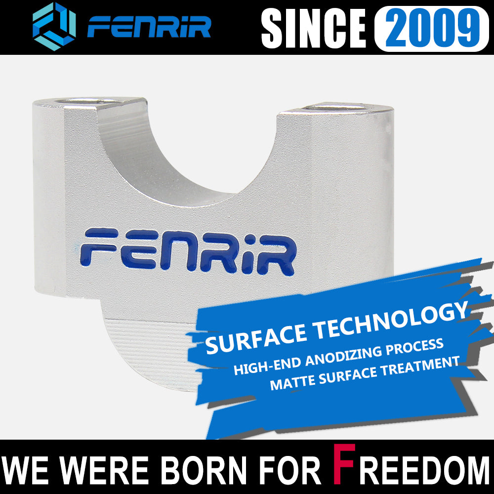 FENRIR 3CM 높인 오토바이 핸들바 라이저 실버 알루미늄 합금 28MM 핸들바용