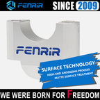 FENRIR 3CM 높인 오토바이 핸들바 라이저 실버 알루미늄 합금 28MM 핸들바용