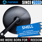 FENRIR Emark CNC Forged Aluminum Alloy Round Black Motorcycle Bar End Mirrors 801-0518