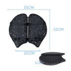 FENRIR 3D Printed Motorcycle Seat Cushion 809-Y050 Black Ergonomic Design Breathable Shock Absorbing Honeycomb Matrix Comfort Pad For Cruiser Touring Long Rides