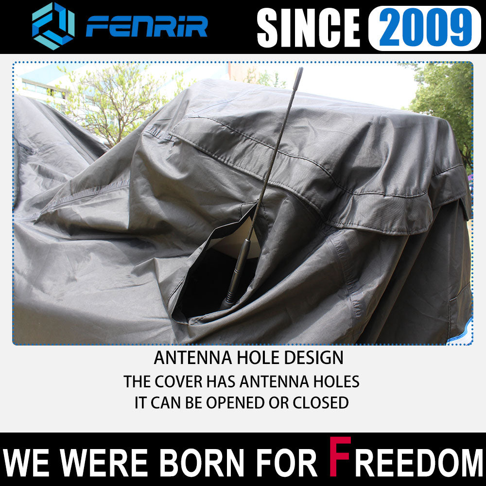 Fenrir Three Wheel Motorcycle Cover All Season Protection Waterproof Outdoor Storage Antenna Hole Design Quick Release Luggage Design for Can-Am Spyder RT Limited/Sea-to-Sky Spyder F3 Limited/Special Series