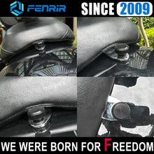 โหลดรูปภาพลงในเครื่องมือใช้ดูของ Gallery Fenrir Motorcycle Quick Release Seat Bolt Screw Base Kit 304 Stainless Steel Black Finish For 1997-now Sportster Dyna Softail Touring CVO
