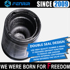 Fenrir Wheel Tire Valve Stem Caps Covers 304 Stainless Steel PVD Surface Treatment Anti-Leakage Design Compatible with American Schrader Valve Motorcycle Car SUV ATV UTV Bicycle