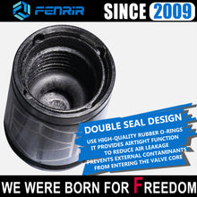 Load image into Gallery viewer, Fenrir Wheel Tire Valve Stem Caps Covers 304 Stainless Steel PVD Surface Treatment Anti-Leakage Design Compatible with American Schrader Valve Motorcycle Car SUV ATV UTV Bicycle