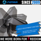 FENRIR EMARK CNC Forged Aluminum Alloy Black Motorcycle Handlebar Bar End Mirrors 801-0372-E