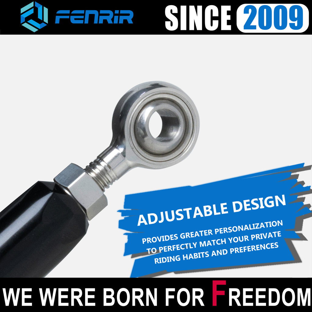 Fenrir Motorcycle Shift Linkage Shifter Rod CNC Forged Aluminum Alloy Adjustable Compatible with Harley Davidson Touring Softail Dyna Trike