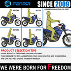 FENRIR Increase 3CM Motorcycle Handlebar Riser Black Aluminum Alloy For 22MM Handlebar
