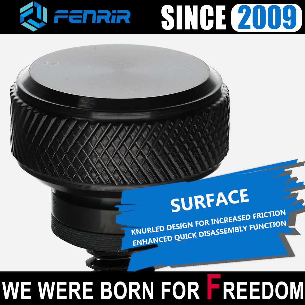 Fenrir Motorcycle Quick Release Seat Bolt Screw 304 Stainless Steel Black Finish For 1997-now Sportster XG XL Dyna Softail Touring CVO