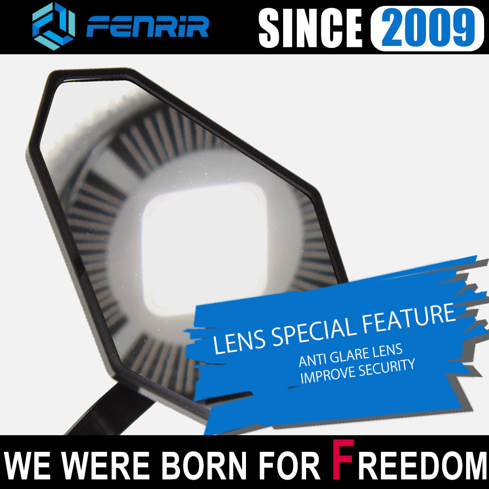 FENRIR รถจักรยานยนต์กระจกปลายแฮนด์สำหรับ MT/XSR/FZ/Niken/TMAX/XMAX/SMAX/XJ6/VStar/XJ/XJR/Majesty/Road Star