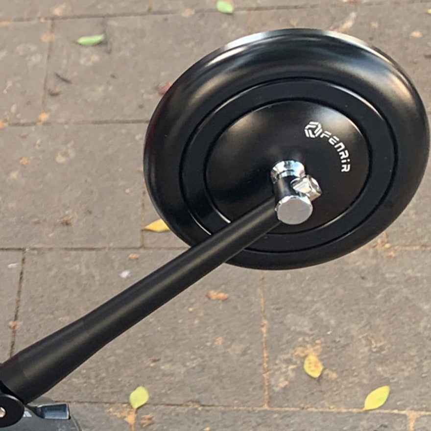 FENRIR Emark CNC Aluminum Alloy Black Motorcycle side Mirror Universal Retro Round For Adventure Dual Sport Naked Street Cruiser Scooter 801-0376