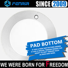 Load image into Gallery viewer, FENRIR 304 Stainless Steel Kickstand Pad Plate Support Coaster Accessory for Motorcycle Bike Scooter Fit Outdoor:Soft ground/Grass/Dirt road/Asphalt road Indoor:Garage floor/Wood floor