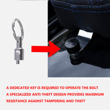 Load image into Gallery viewer, Fenrir Motorcycle Seat Anti Theft Bolt Security Screw Kit 304 Stainless Steel Metal Engraving Skull Horseshoe Motif Compatible with Harley Davidson 1997-Now Sportster Softail Dyna Touring