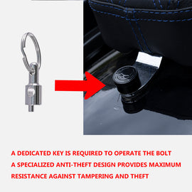 Fenrir Motorcycle Seat Anti Theft Bolt Security Screw Kit 304 Stainless Steel Metal Engraving Skull Horseshoe Motif Compatible with Harley Davidson 1997-Now Sportster Softail Dyna Touring