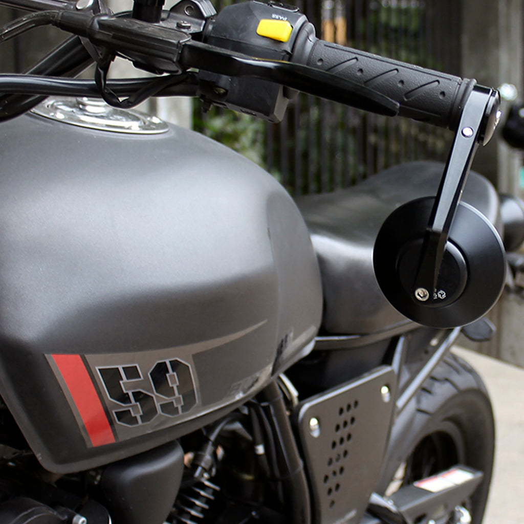 Espelho da extremidade da barra da motocicleta FENRIR para Z1000 Z900 Z800 Z750 Z400 Z900RS Z650RS ZH2 Ninja1000 Ninja400 ZX6R ZX10R ZX25R ZX14R ER6N ER6F Vulcan S ZRX1200