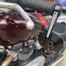 गैलरी व्यूवर में इमेज लोड करें, FENRIR Emark CNC Aluminum Alloy Round Cafe Racer Retro Black Motorcycle Bar End Mirrors Side Handlebar Mirror For Sport Street Cruiser Scooter