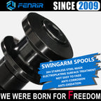 FENRIR 304 Stainless Steel Motorcycle Swing Arm Spools Paddock Stand Bobbins Cotton Reels Sliders