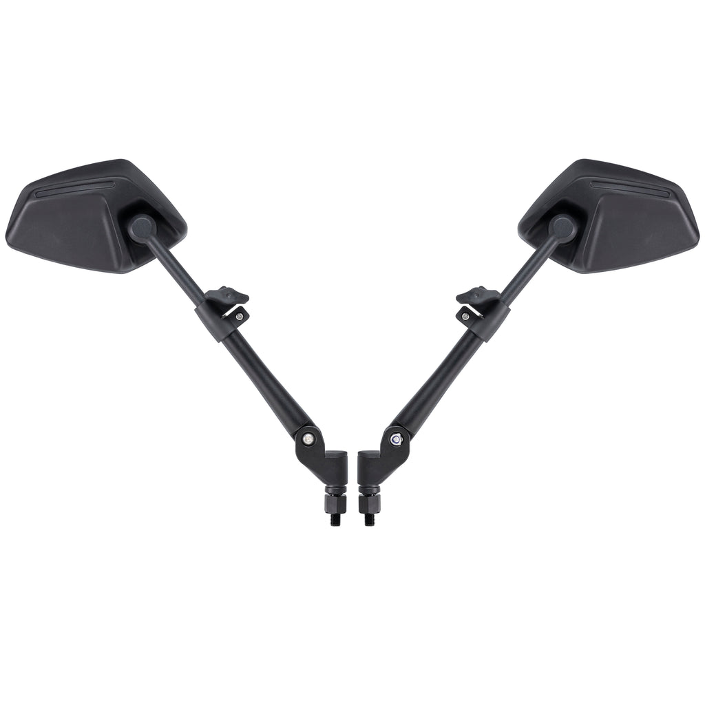 FENRIR Motorcycle Mirrors Indestructible Folding Function Anti-glare Curved Lenses Anti-vibration Design Adjustable Designed for road off-road Adventure (801-0118)