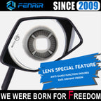 FENRIR Motorcycle Mirrors Indestructible Folding Function Anti-glare Curved Lenses Anti-vibration Design Adjustable Designed for road off-road Adventure (801-0118)