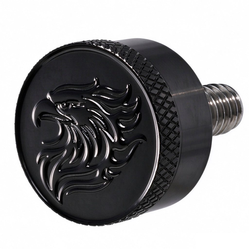Fenrir Motorcycle Seat Anti Theft Bolt Security Screw Kit 304 Stainless Steel Metal Engraving Eagle Motif Compatible with Harley Davidson 1997-Now Sportster Softail Dyna Touring