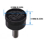 Fenrir Motorcycle Seat Anti Theft Bolt Security Screw Kit 304 Stainless Steel Metal Engraving Eagle Motif Compatible with Harley Davidson 1997-Now Sportster Softail Dyna Touring