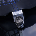 Fenrir Motorcycle Quick Release Seat Bolt Screw 304 Stainless Steel Black Finish Metal Engraving Acanthus Scrollwork Motif For 1997-now Sportster XG XL Dyna Softail Touring CVO