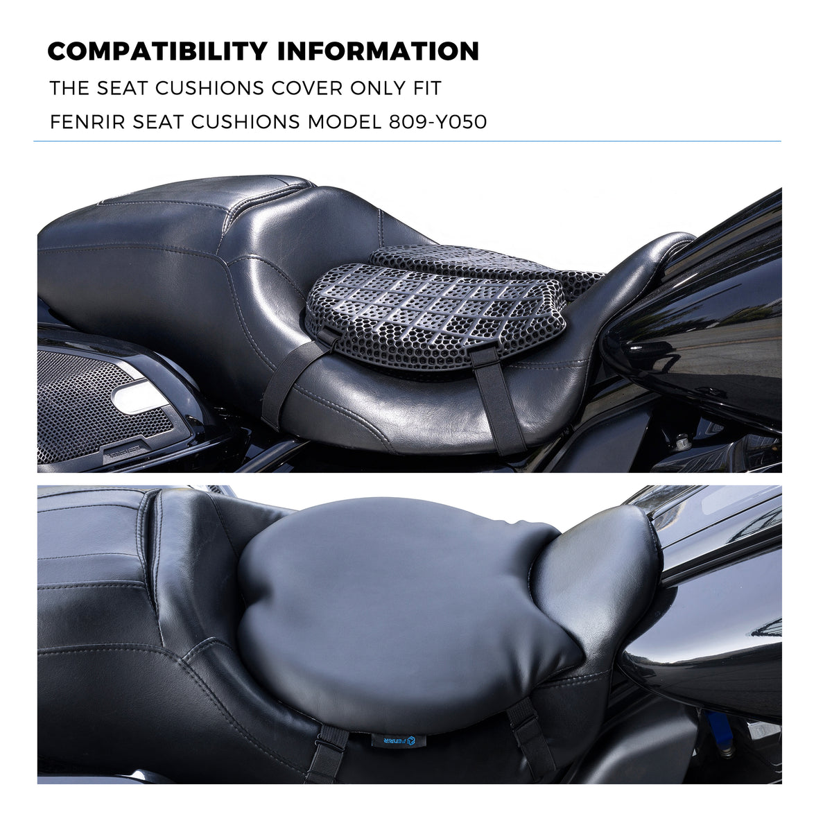 FENRIR Winter Windproof Leather Seat Cushion Enhanced Cover 801-Y060 Only Fit Model 809-Y050