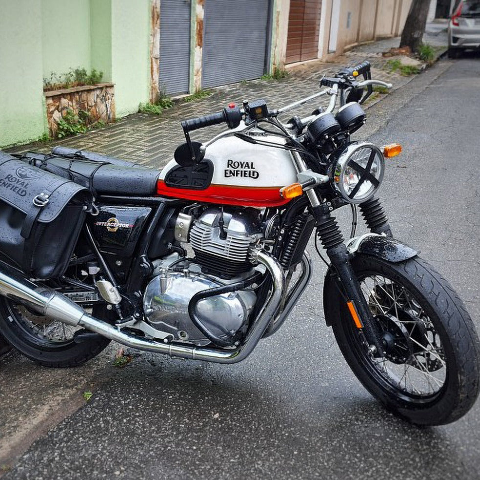 FENRIR EMARK Motorfiets Stuur Bar End Spiegels Voor Royal Enfield Bullet350 Bullet500 Classic350 Classic500 Continental GT 650 Himalayan Interceptor650 INT650 Meteor350 Scram411 Super Meteor 650 ThunderBird Hunter350