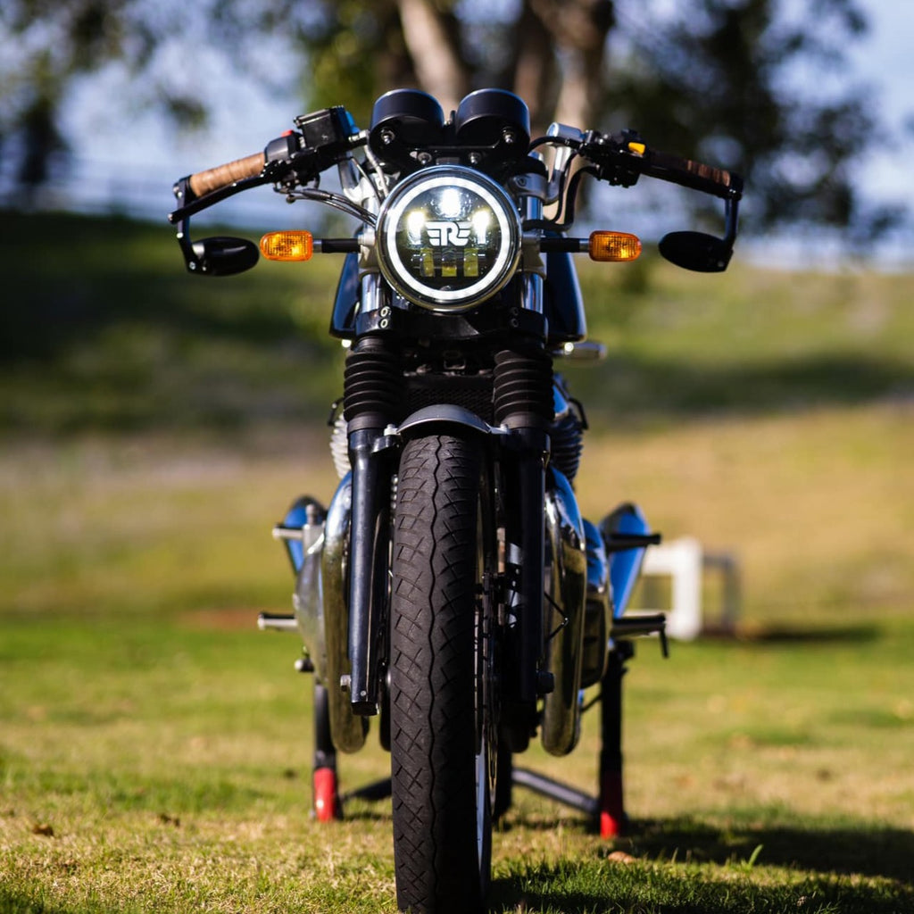 FENRIR Motorcykelstyre Spegeländar för Royal Enfield Bullet350 Bullet500 Classic350 Classic500 Continental GT 650 Himalayan Interceptor650 INT650 Meteor350 Scram411 Super Meteor 650 ThunderBird Hunter350