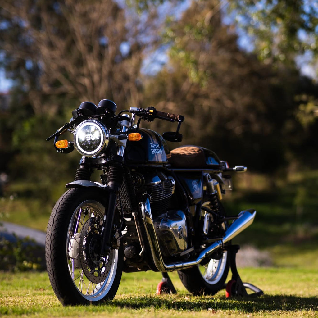 FENRIR Motorcykelstyre Spegeländar för Royal Enfield Bullet350 Bullet500 Classic350 Classic500 Continental GT 650 Himalayan Interceptor650 INT650 Meteor350 Scram411 Super Meteor 650 ThunderBird Hunter350