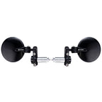 FENRIR CNC Forged Aluminum Alloy Round Black Motorcycle Bar End Mirrors 801-0366