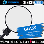 FENRIR CNC Forged Aluminum Alloy Round Black Motorcycle Bar End Mirrors 801-0366