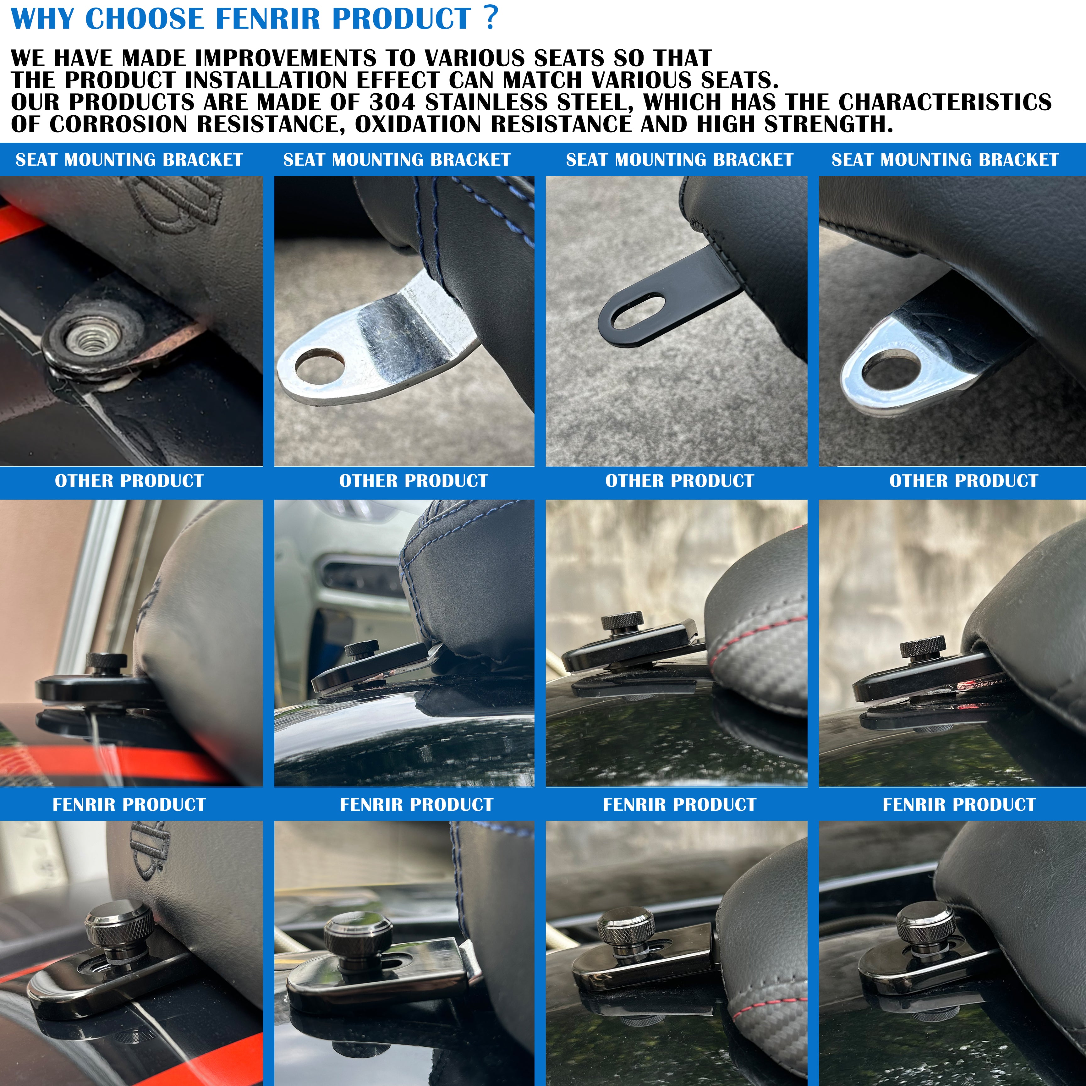 Fenrir Motorfiets Snelsluiting Zittingbout Schroef 304 Roestvrij Staal Zwarte Afwerking Voor 1997-nu Sportster XG XL Dyna Softail Touring CVO