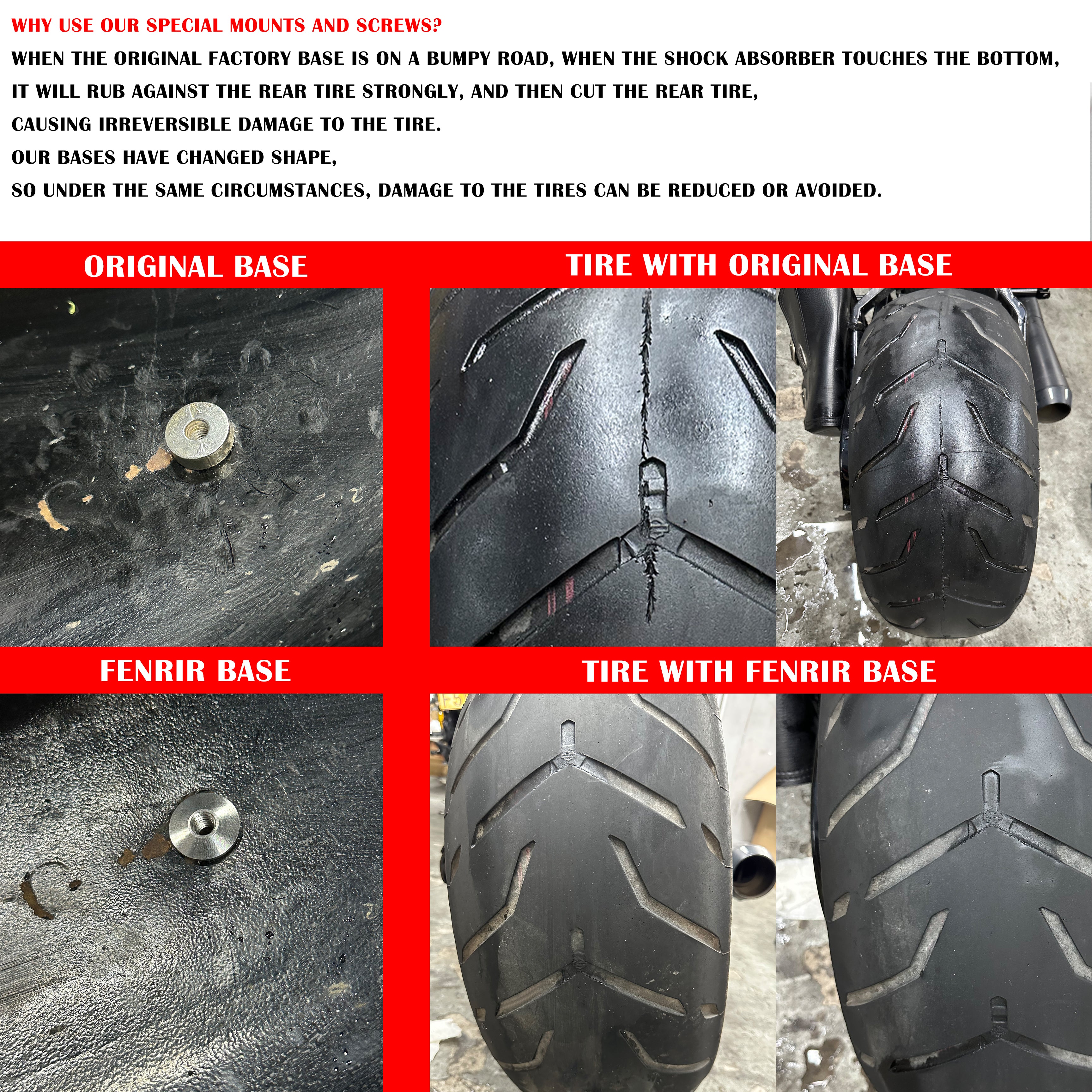 Fenrir Motorcycle Custom Quick Release Seat Bolt Screw Base Kit 304 Stainless Steel Chrome Finish For 1997-now Sportster Dyna Softail Touring CVO