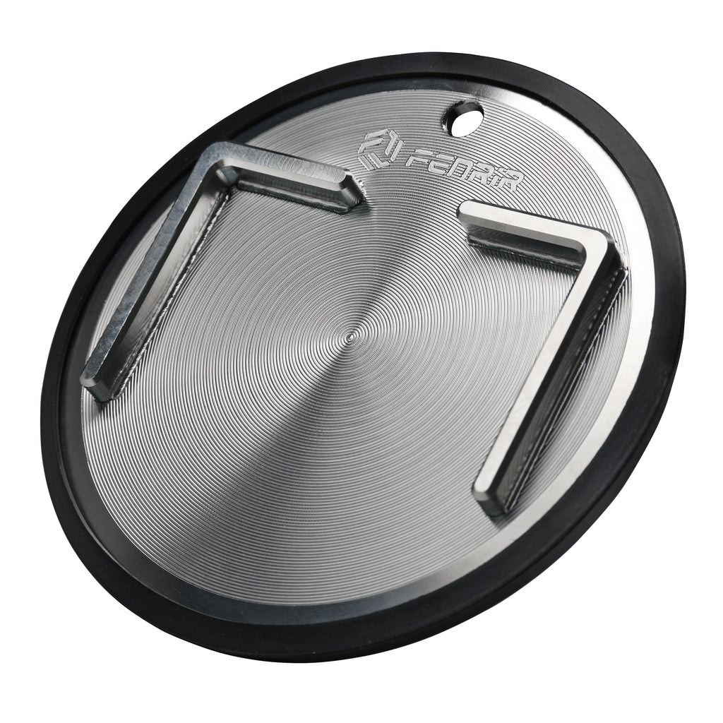 FENRIR Stödplatta i 304 rostfritt stål för sidostöd, tillbehör för motorcykel, cykel, scooter. Passar utomhus: mjuk mark/gräs/grusväg/asfalt. Inomhus: garagegolv/trägolv