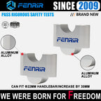 FENRIR Increase 3CM Motorcycle Handlebar Riser Sliver Aluminum Alloy For 22MM Handlebar