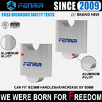 FENRIR Increase 5CM Motorcycle Handlebar Riser Sliver Aluminum Alloy For 22MM Handlebar