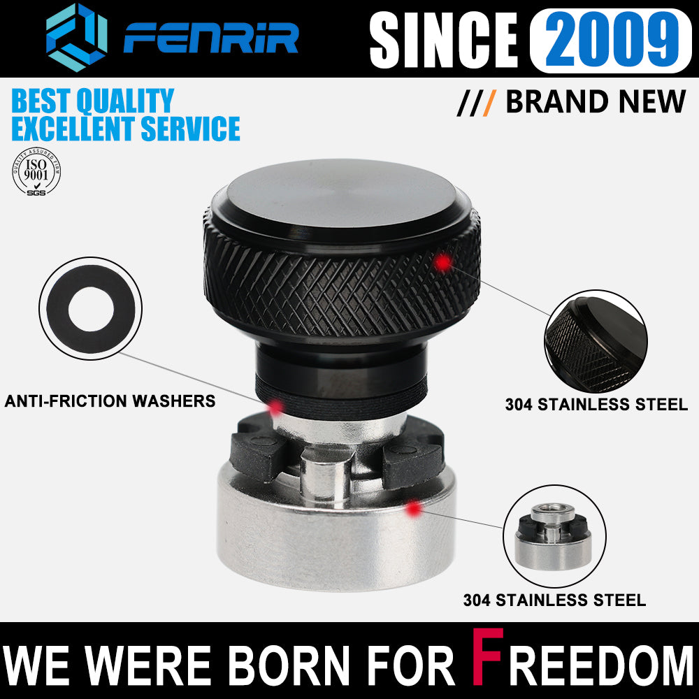 Fenrir Motorcycle Quick Release Seat Bolt Screw Base Kit 304 Stainless Steel Black Finish For 1997-now Sportster Dyna Softail Touring CVO