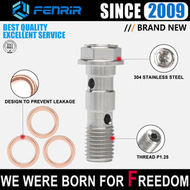 M10X1.25 Double Banjo Bolt Oil Line Screw