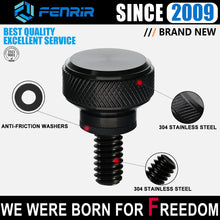 Carica l&#39;immagine nel visualizzatore di Gallery, Fenrir Motorcycle Quick Release Seat Bolt Screw 304 Stainless Steel Black Finish For 1997-now Sportster XG XL Dyna Softail Touring CVO